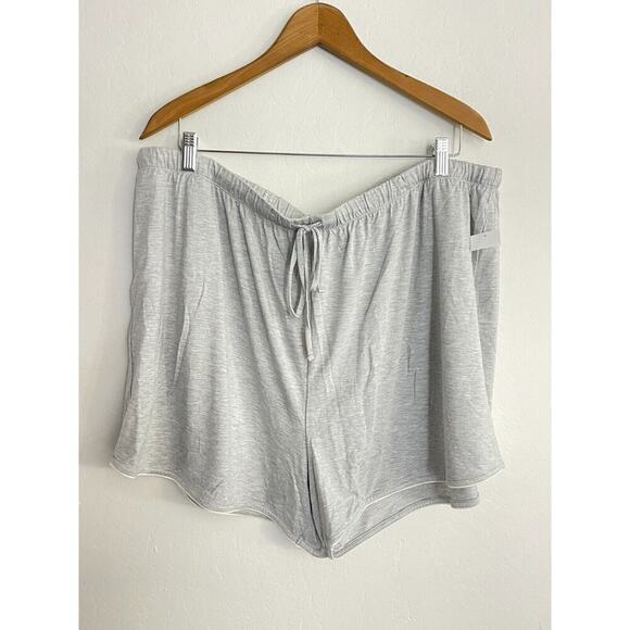 State of Day 3X Luxury Pajama Set Shorts Short Sleeve Shirt Gray Modal Soft NEW - Picture 7 of 9